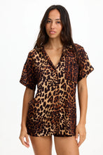 Aloha Shirt Dress | Digital Leopard