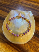 Ella May Gemstone Daisy Bracelet | Purple