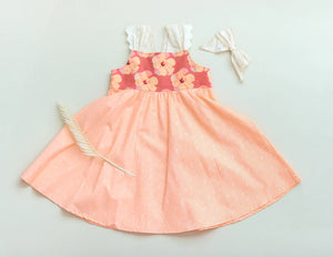 Hibiscus Lace Twirl Dress