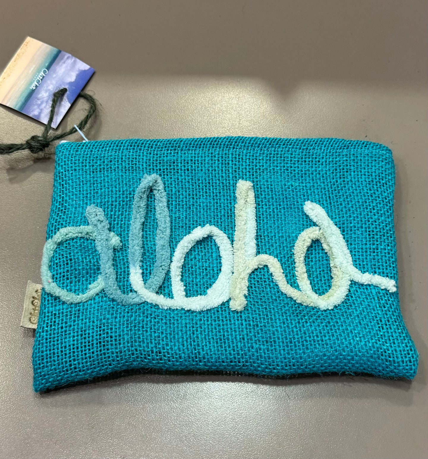 Chit Chat Aloha pouch with strap | Turquoise