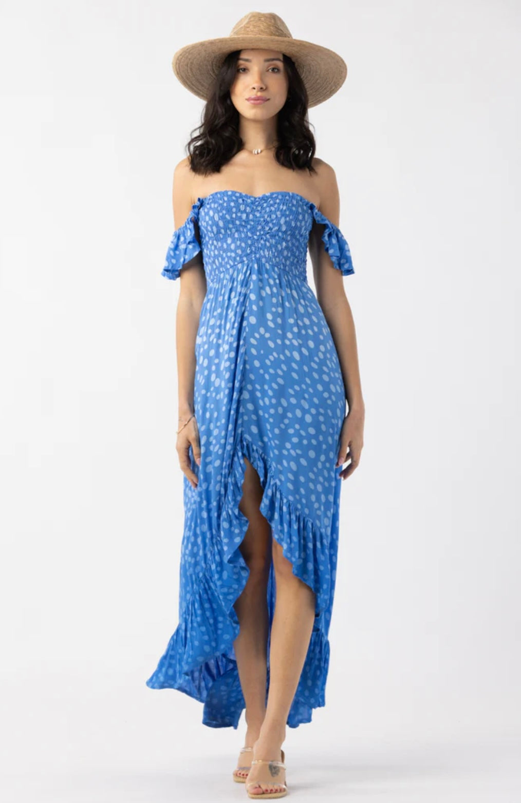 Brooklyn Maxi Dress | Pebbles Blue Gradasi