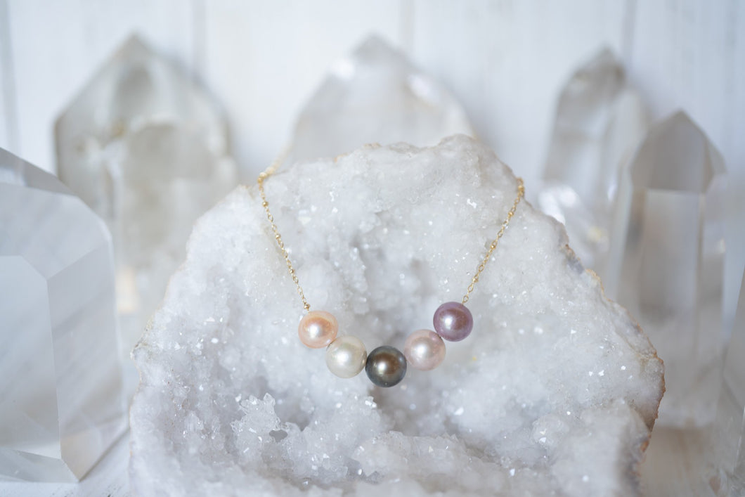 Ella May Moonbow Floating Necklace
