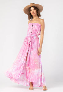 Ryden Maxi Dress | Pink Mauve Violet Smoke