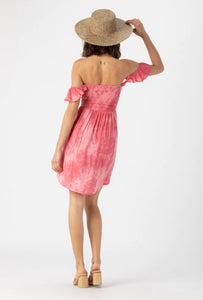 Hollie Mini Dress | Batik Dot Guava