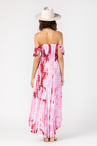 Tiare Hawaii Brooklyn Maxi Dress | Pink Maroon Leo