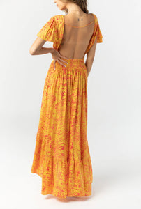 Tiare Hawaii New Moon Maxi Dress | Batik Bloom Saffron