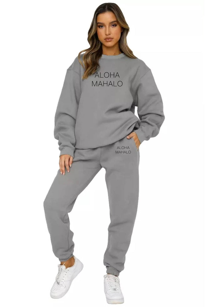 Aloha Mahalo SweatPants | Gray