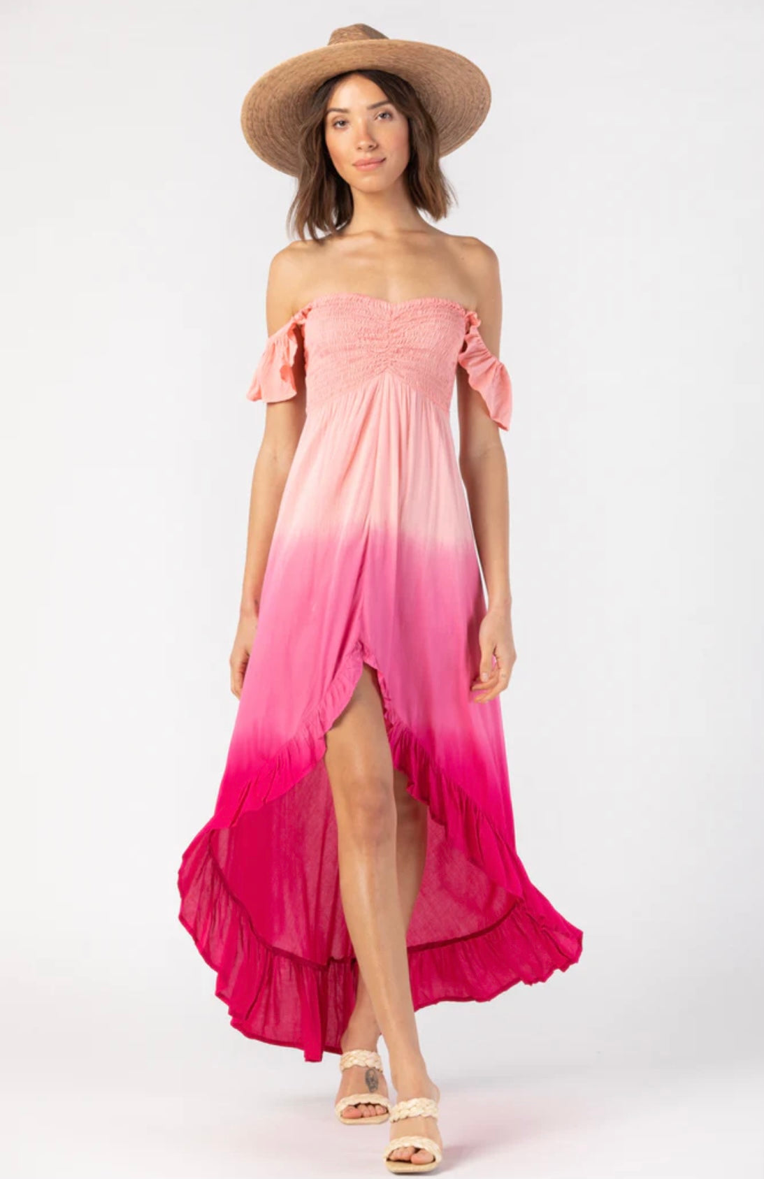 Brooklyn Maxi Dress | Peach Ruby Gradasi