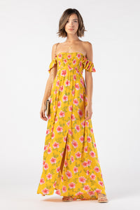 Tiare Hawaii Hollie Maxi Dress | Aloha Floral Sunshine