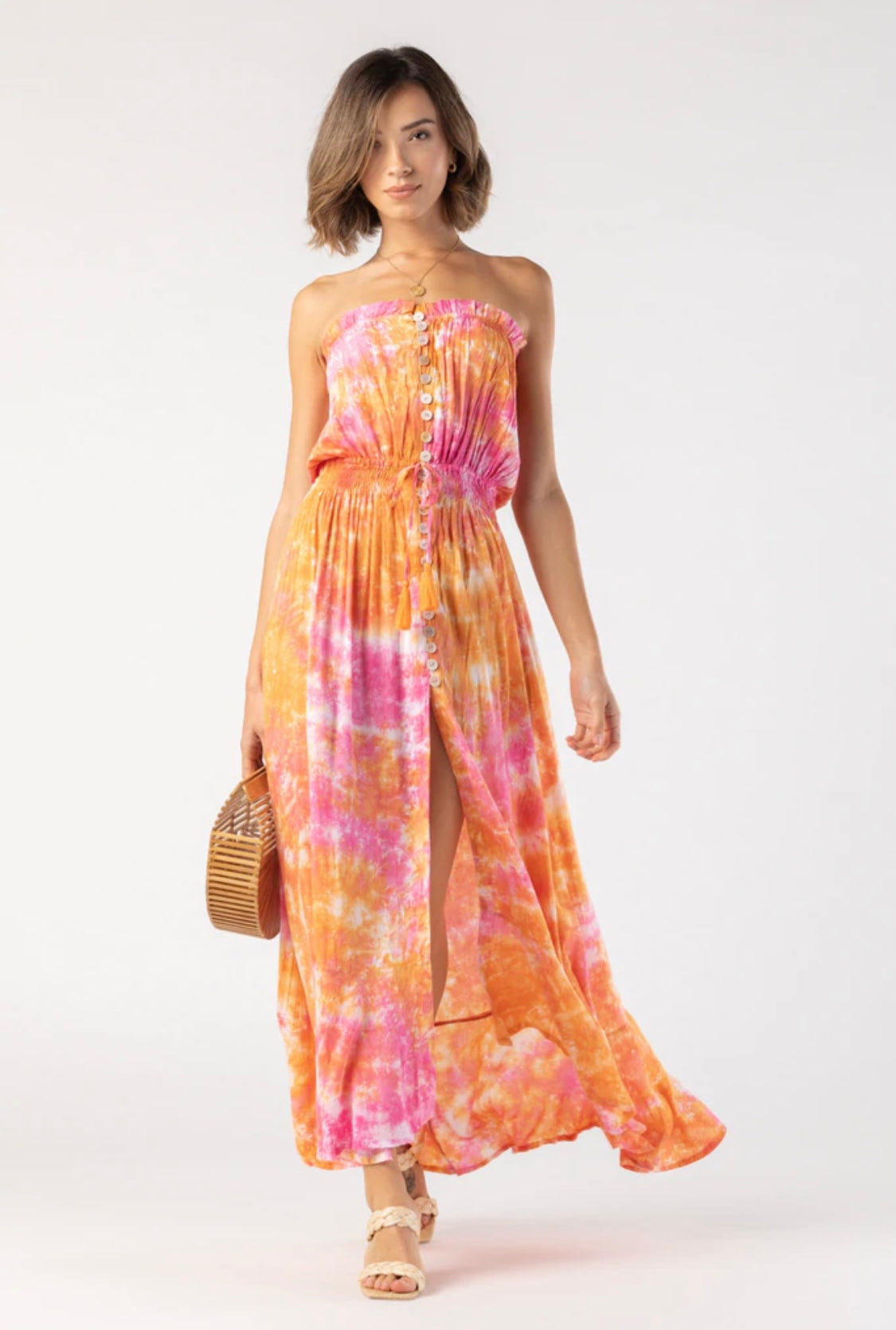 Tiare Hawaii Ryden Maxi Dress | Smoke Pink Orange Tiare Hawaii Ryden Maxi Dress | Smoke Pink Orange