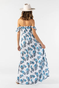 Hollie Maxi Dress | Tahitian Hibiscus Blue