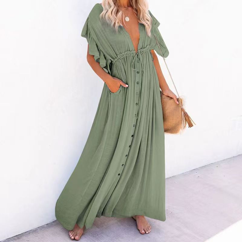 Tropical Goddess Wailea Dress | Sage