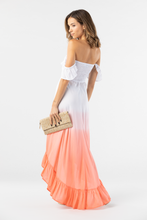 Tiare Hawaii Brooklyn Maxi Dress | White Coral Ombre