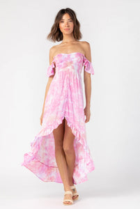 Brooklyn Maxi Dress | Pink Mauve Violet Smoke