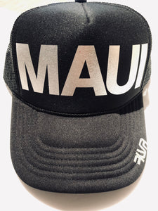 MAUI Hat | Black | Silver Font