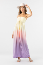 Tiare Hawaii Jasmine Maxi Dress | Yellow Peach Lavender Ombre