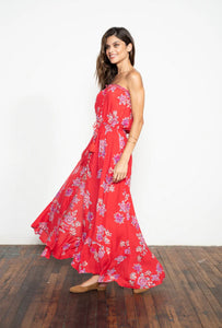 Ryden Maxi Dress | Vintage Hawaiian Red