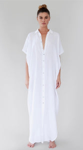 ACACIA SWIMWEAR OAHU DRESS | WHITE WASH