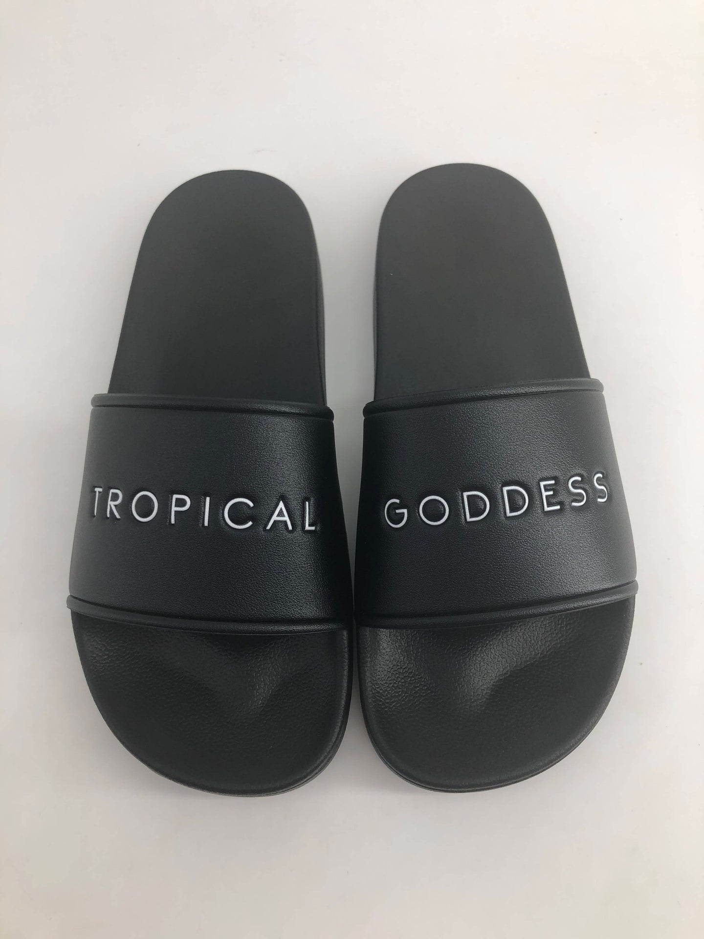 Tropical Goddess Slides | Black