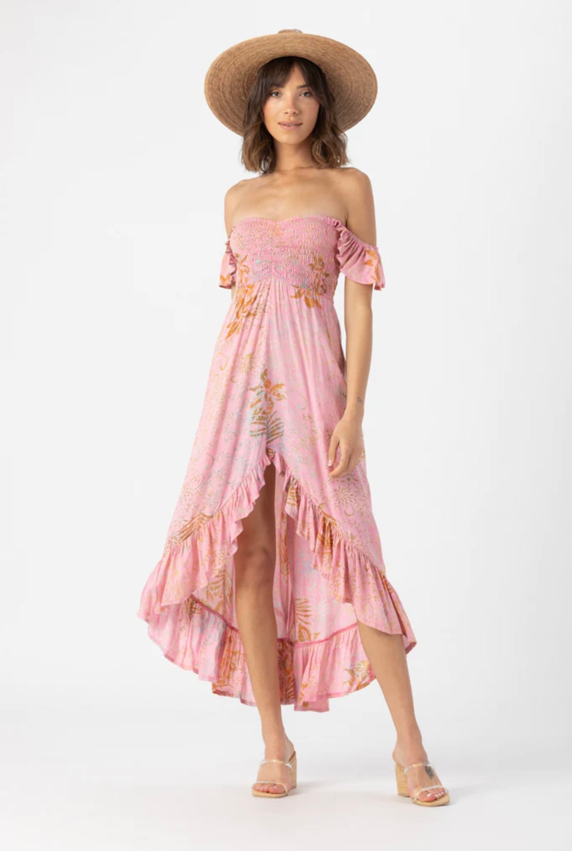 Brooklyn Maxi Dress | batik whimsy pink