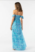 Tiare Hawaii Hollie Maxi Dress | Batik Island Retro Aqua Blue