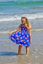 Tiare Hawaii Kids Lanikai Dress | Floral Royal Blue