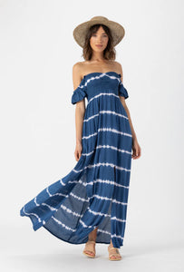 Tiare Hawaii Hollie Maxi Dress | Pacific Blue Stripes