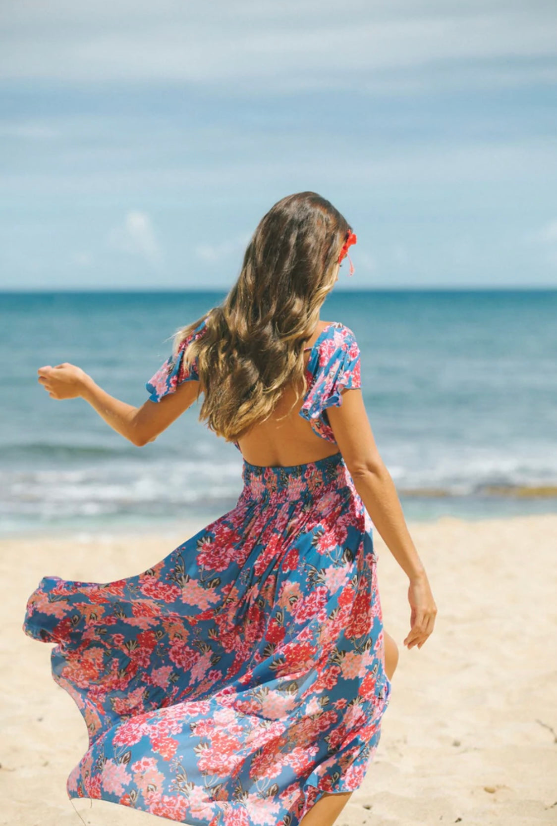 Tiare Hawaii New Moon Maxi Dress | Rio Blue Tropical Goddess Tiare Hawaii New Moon Maxi Dress | Rio Blue Tropical Goddess
