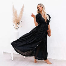 Tropical Goddess Wailea Dress | Black