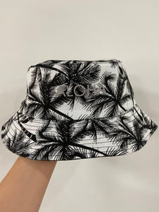 Reversible Aloha Bucket Hat| Palm/ Black